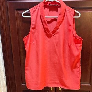 The Limited Vivid orange Sleeveless Blouse